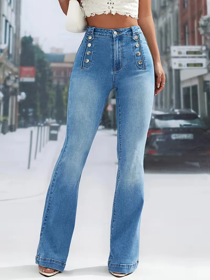 Flared jeans met hoge taille - Image 3