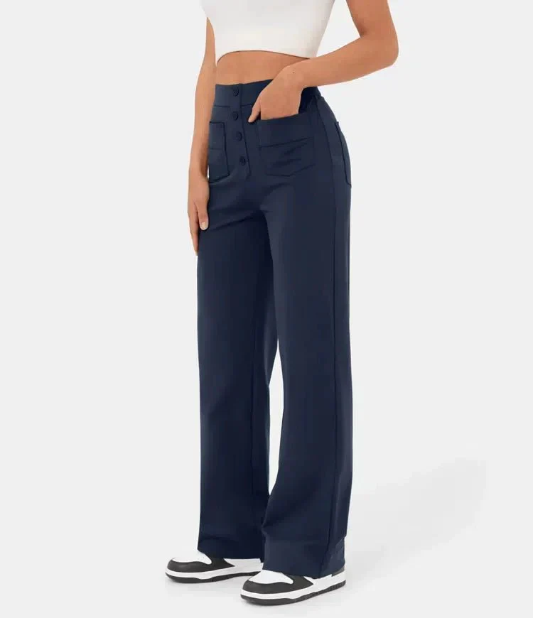 Fleur | Elastische hoge taille broek - Image 11