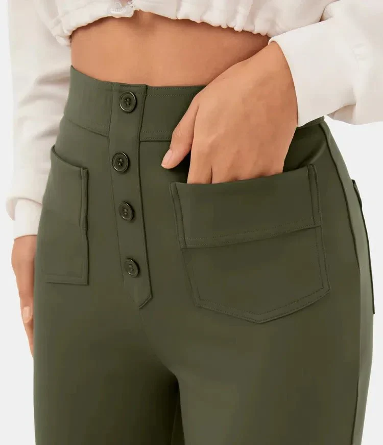 Fleur | Elastische hoge taille broek - Image 14