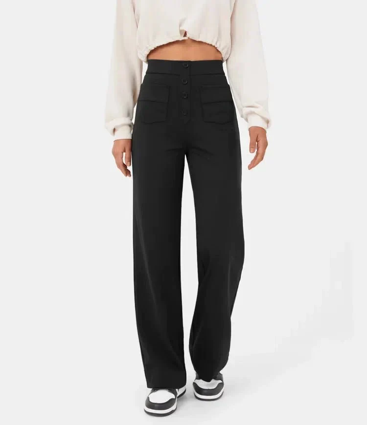Fleur | Elastische hoge taille broek - Image 2