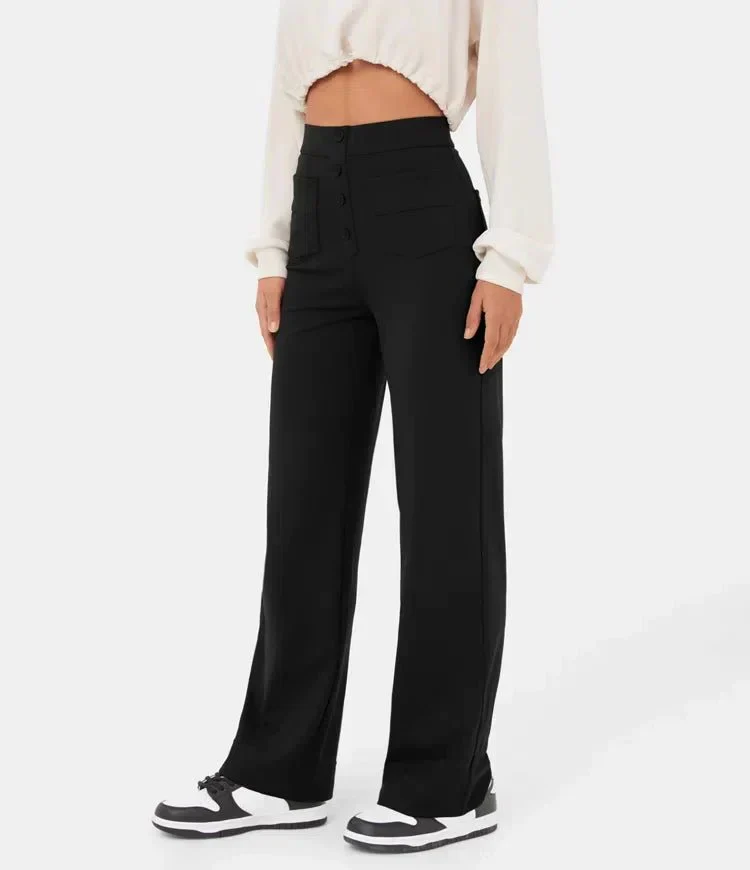Fleur | Elastische hoge taille broek - Image 3
