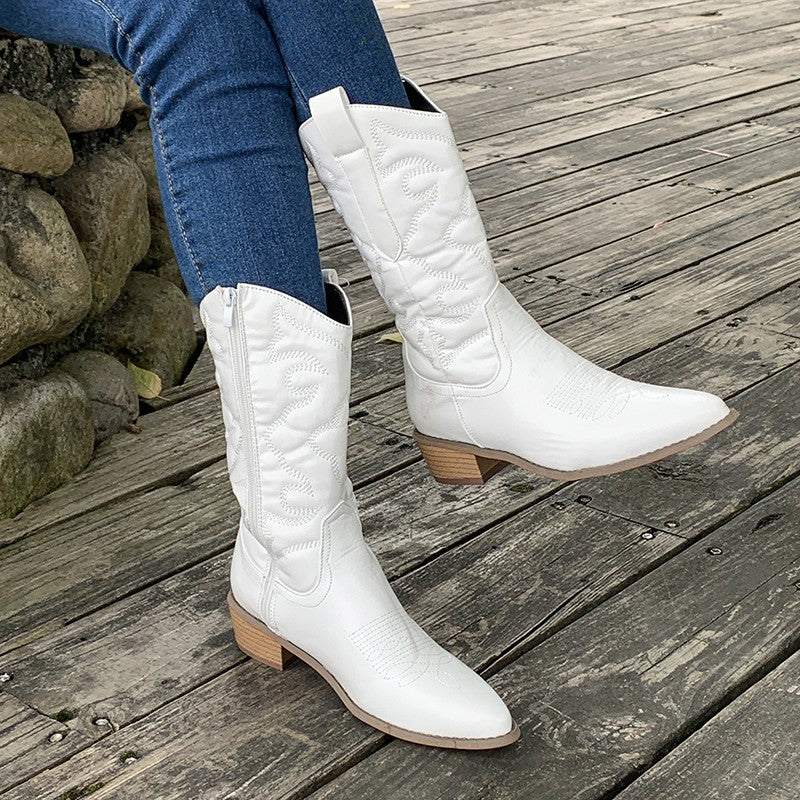 Fleur | Elegante metallic cowboy laarzen - Image 10