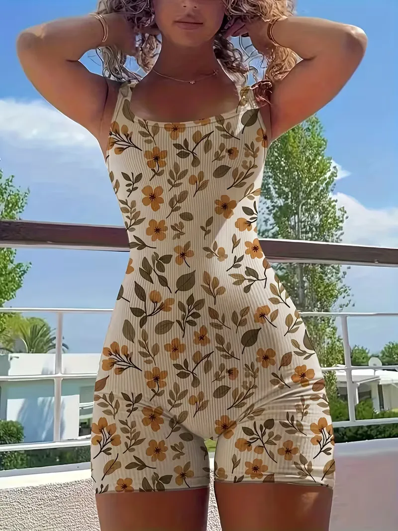 Floral jumpsuit met slim fit - Image 2