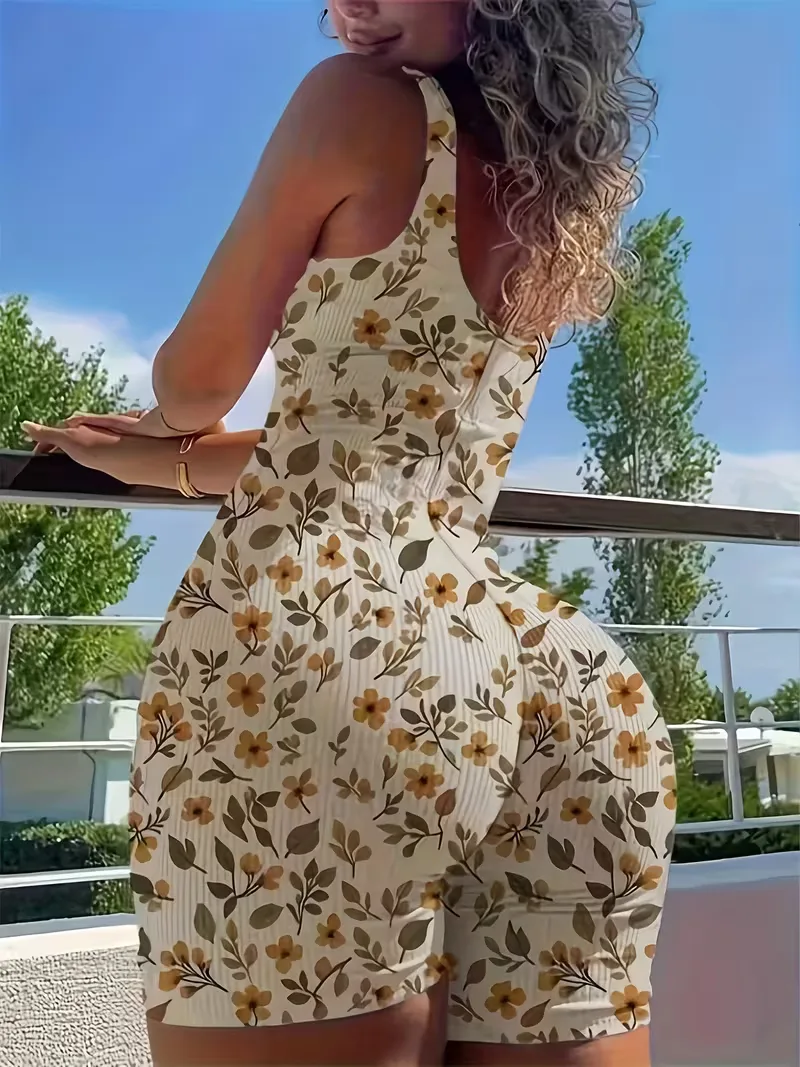 Floral jumpsuit met slim fit - Image 3
