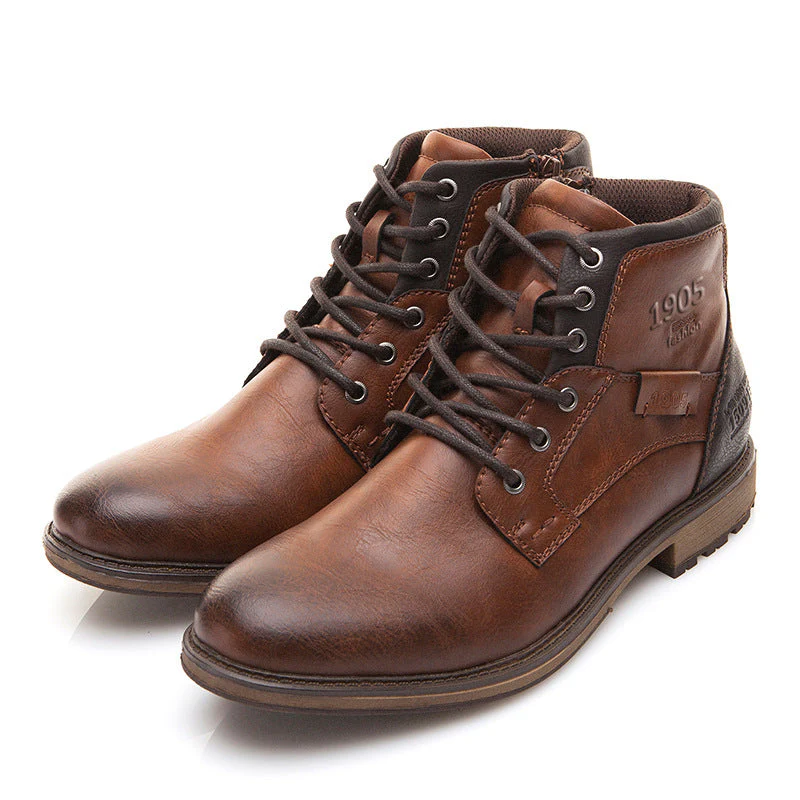 Floris | Klassieke leren veterboots heren - Image 3