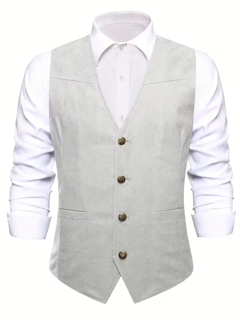 Gilet met V-hals en knopen - Image 18
