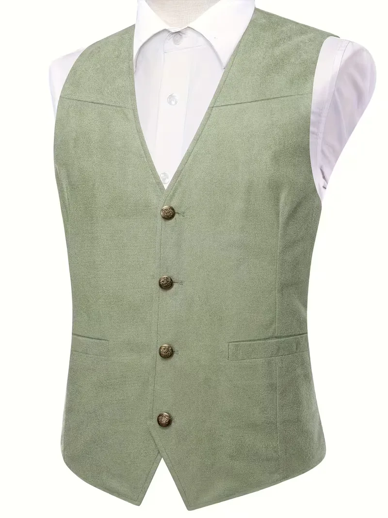Gilet met V-hals en knopen - Image 24