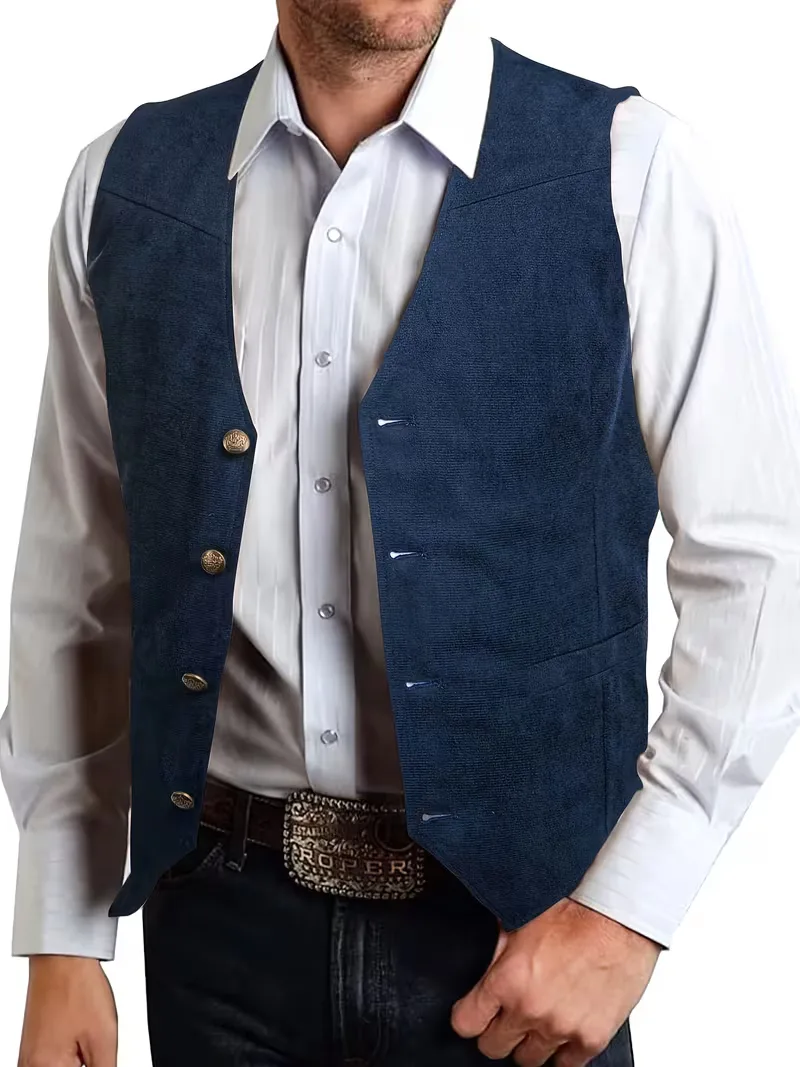 Gilet met V-hals en knopen - Image 26