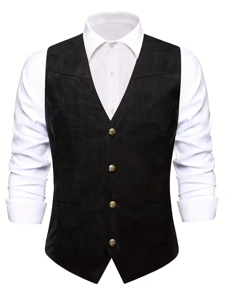 Gilet met V-hals en knopen - Image 3