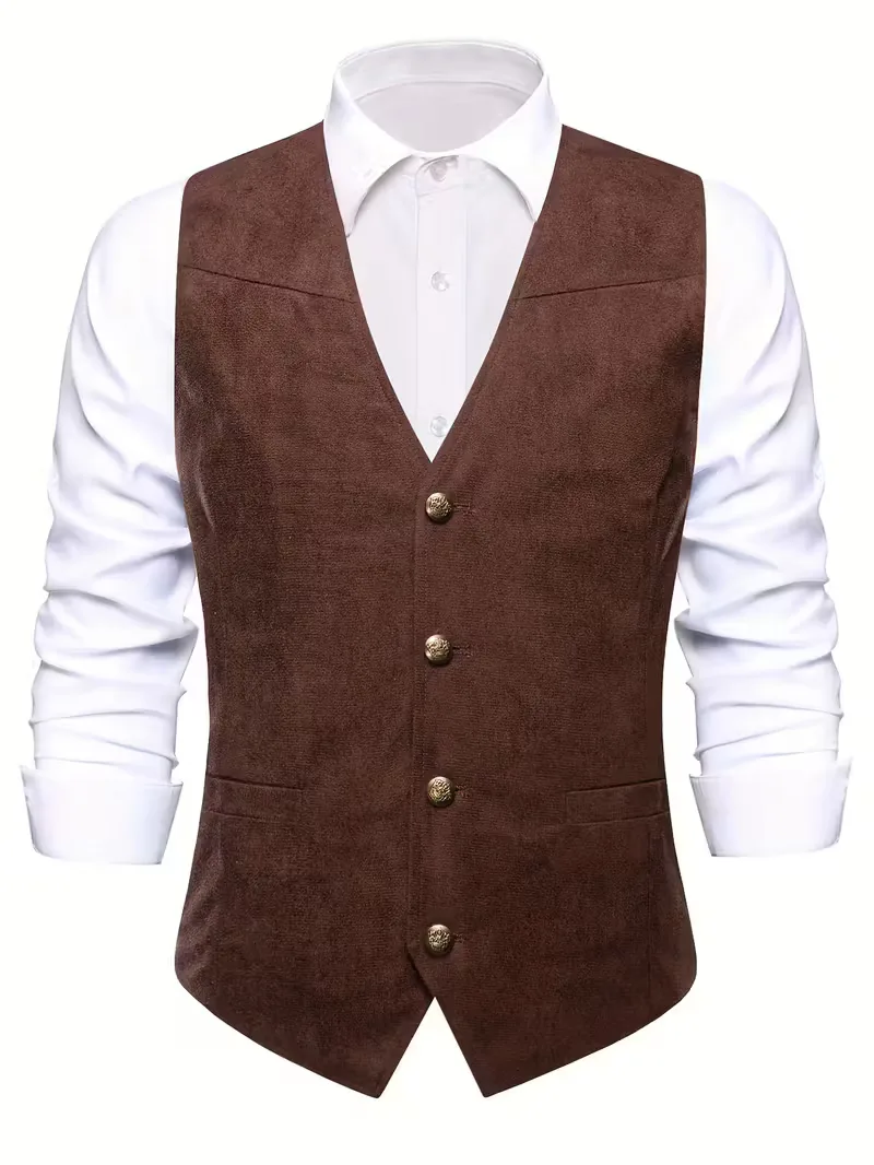Gilet met V-hals en knopen - Image 8