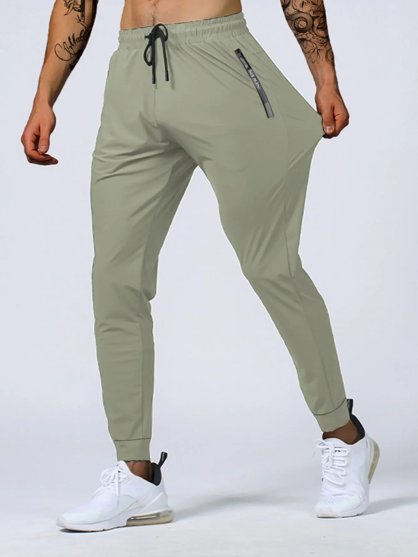 Heren stretch joggers met ademende stof - Image 2