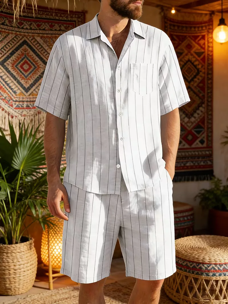 Heren zomer kledingset met korte mouwen - Image 16