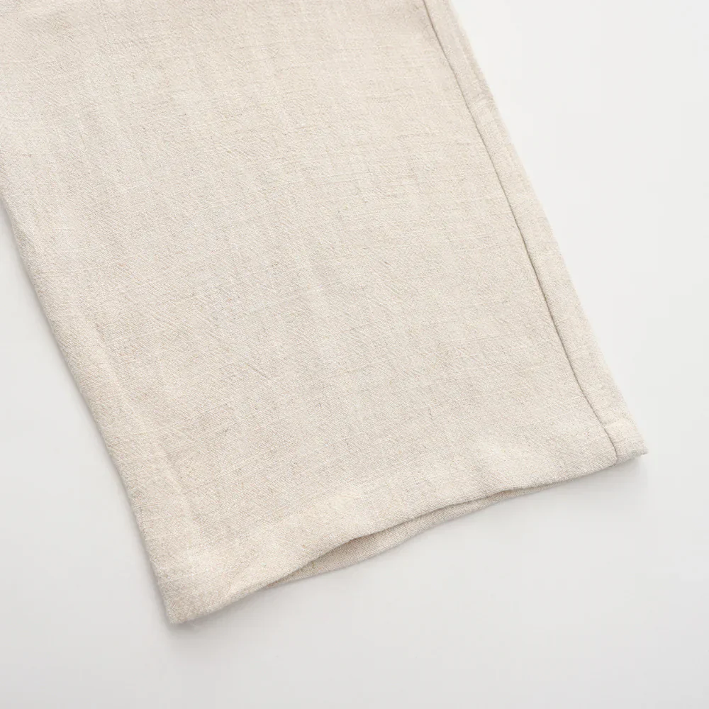 Hessel | Linnen slim fit pantalon - Image 3