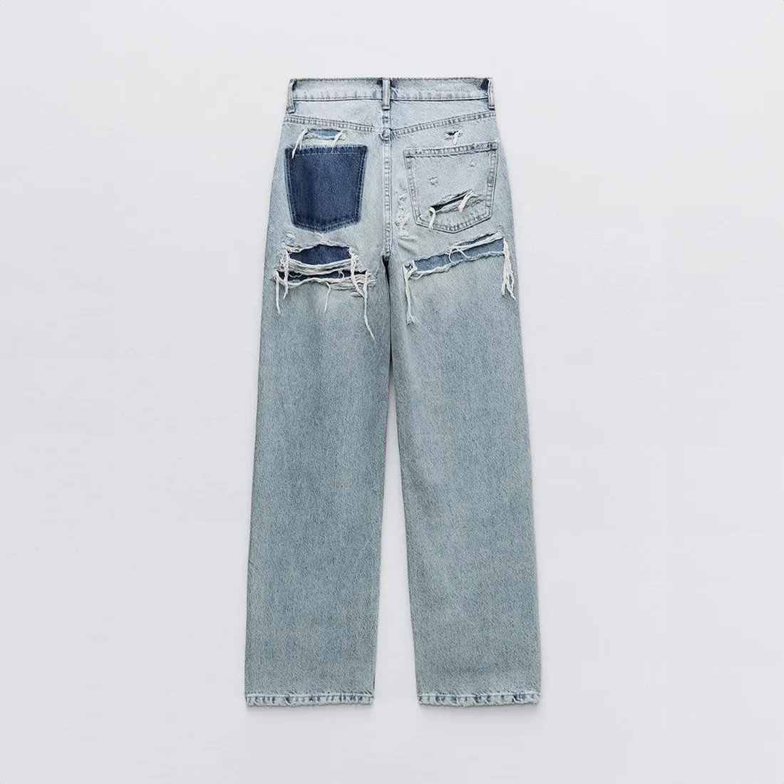 High waist jeans met gescheurde details - Image 3