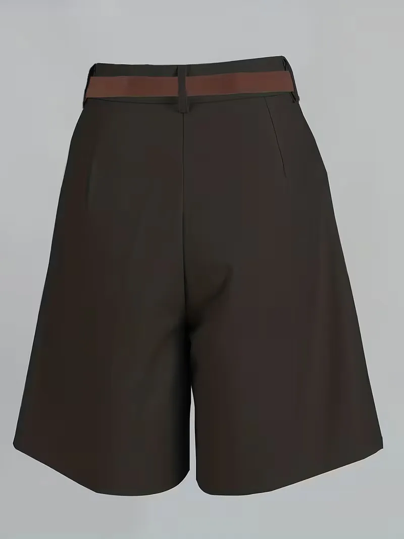 High-waisted straight leg shorts - Image 10