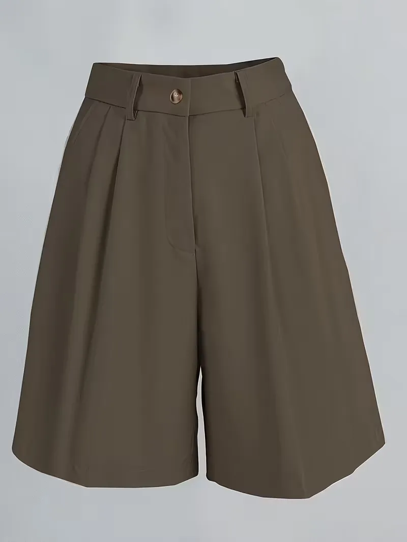 High-waisted straight leg shorts - Image 14