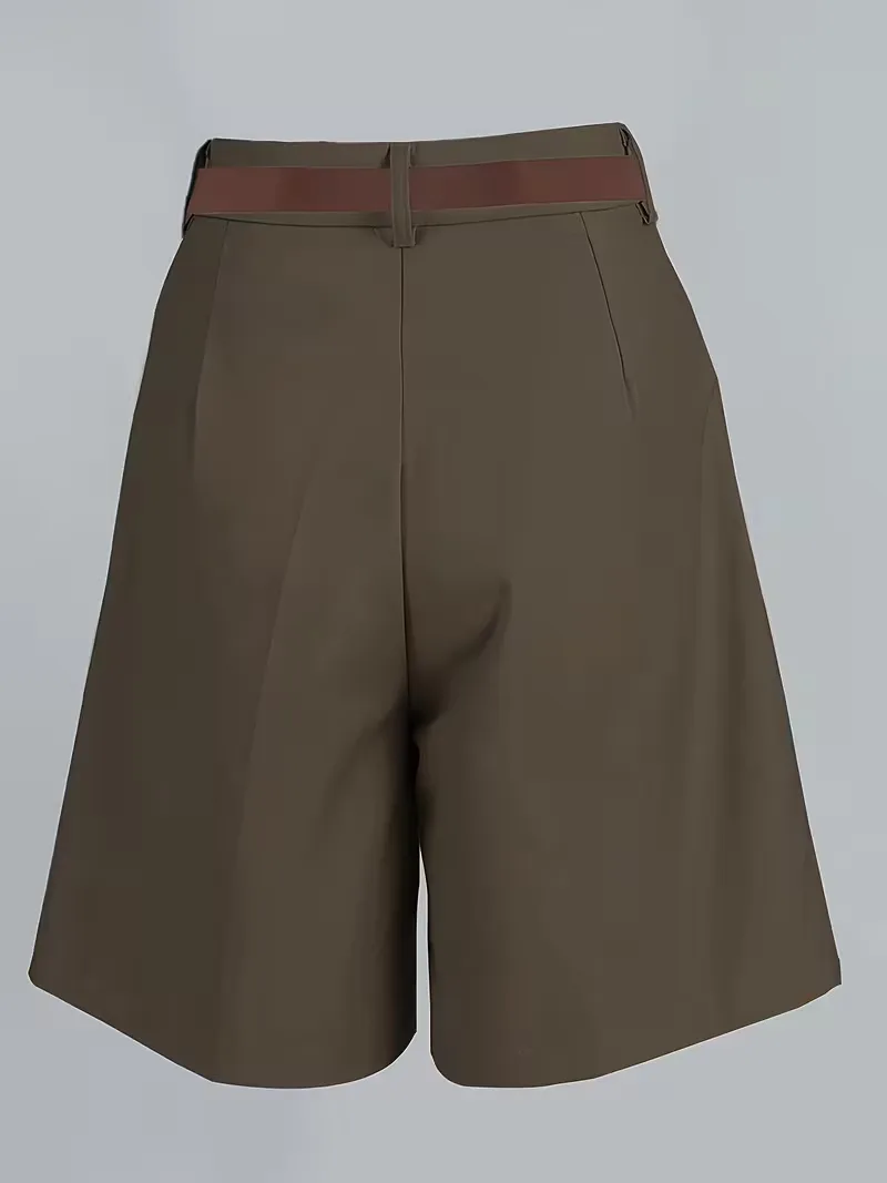 High-waisted straight leg shorts - Image 15