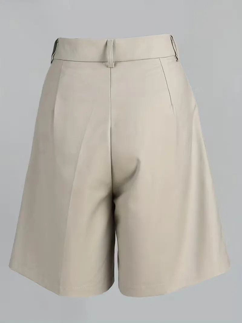 High-waisted straight leg shorts - Image 5