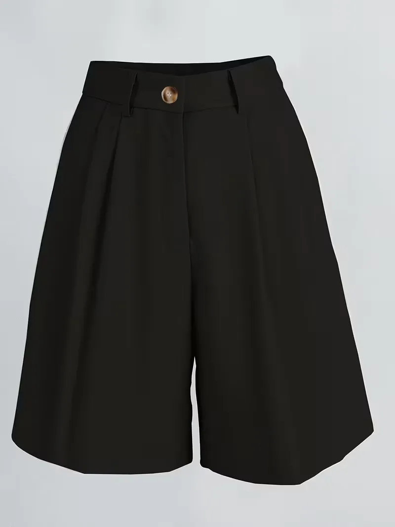 High-waisted straight leg shorts - Image 9