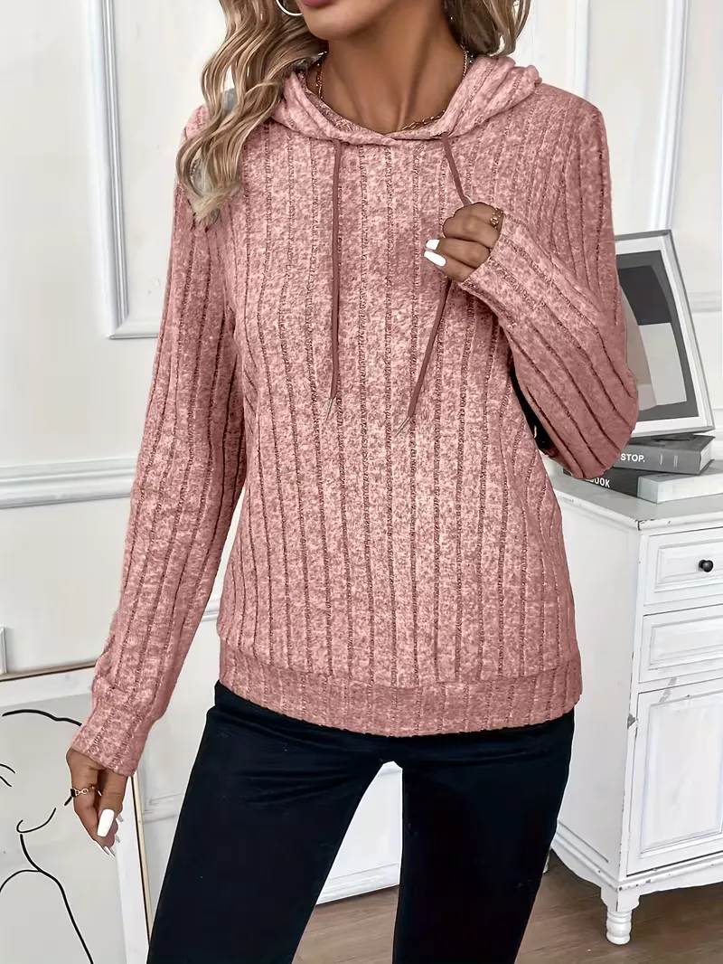 Hoodie met ribbelstructuur - Image 13