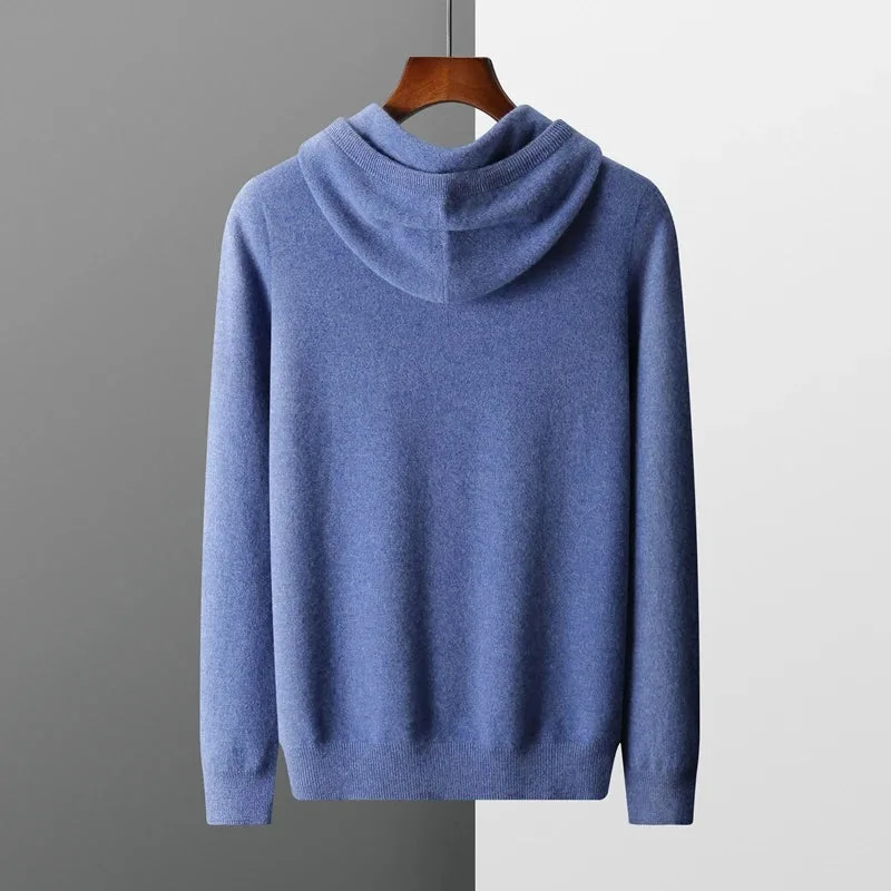 Hoodie van 100% cashmere met capuchon en trekkoord - Image 11
