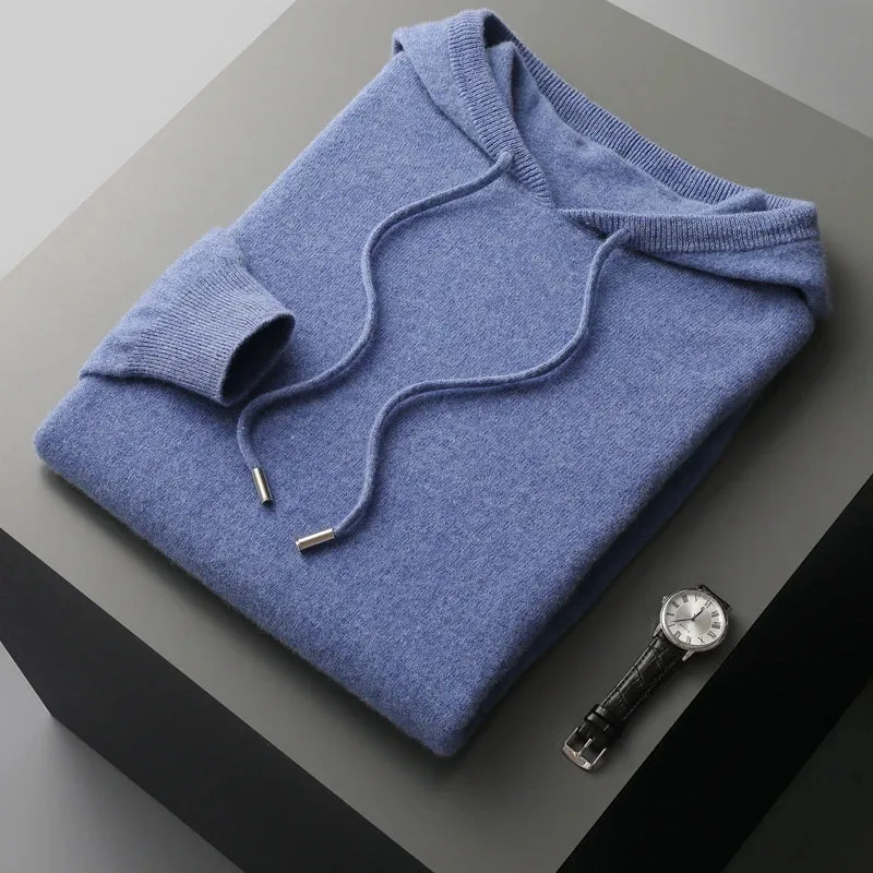 Hoodie van 100% cashmere met capuchon en trekkoord - Image 12