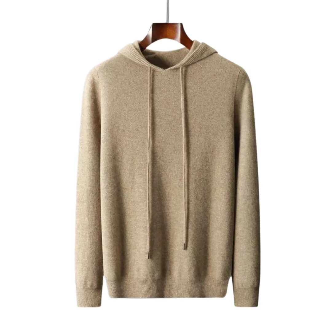 Hoodie van 100% cashmere met capuchon en trekkoord - Image 2