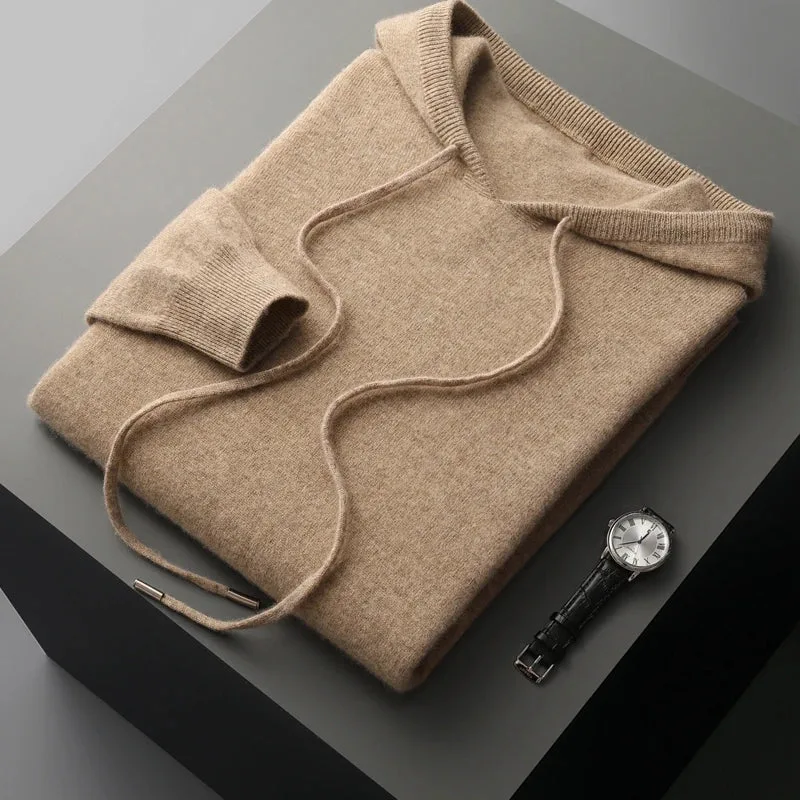 Hoodie van 100% cashmere met capuchon en trekkoord - Image 9