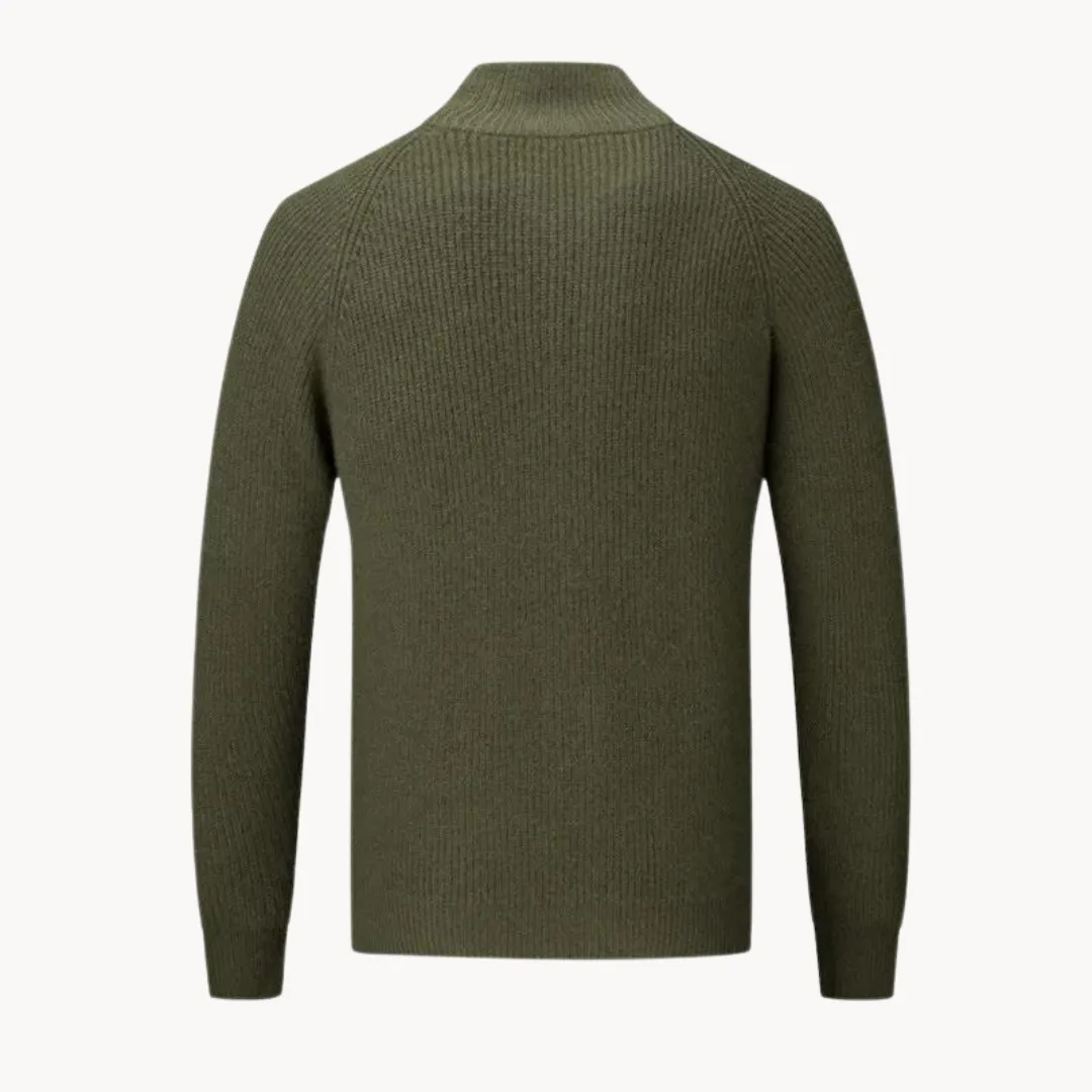 Hugo | Cashmere trui met volledige rits en opstaande kraag - Image 10
