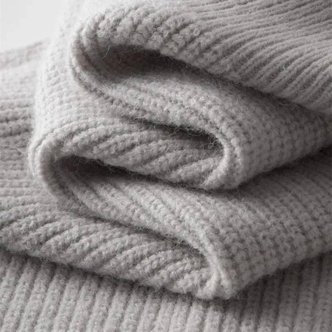 Hugo | Cashmere trui met volledige rits en opstaande kraag - Image 2