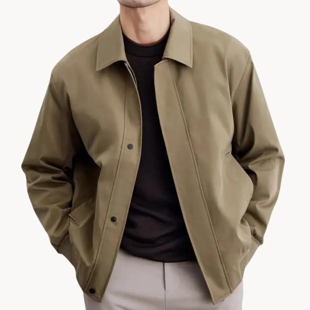 Hugo | Casual jas met knopen sluiting en elastische boord