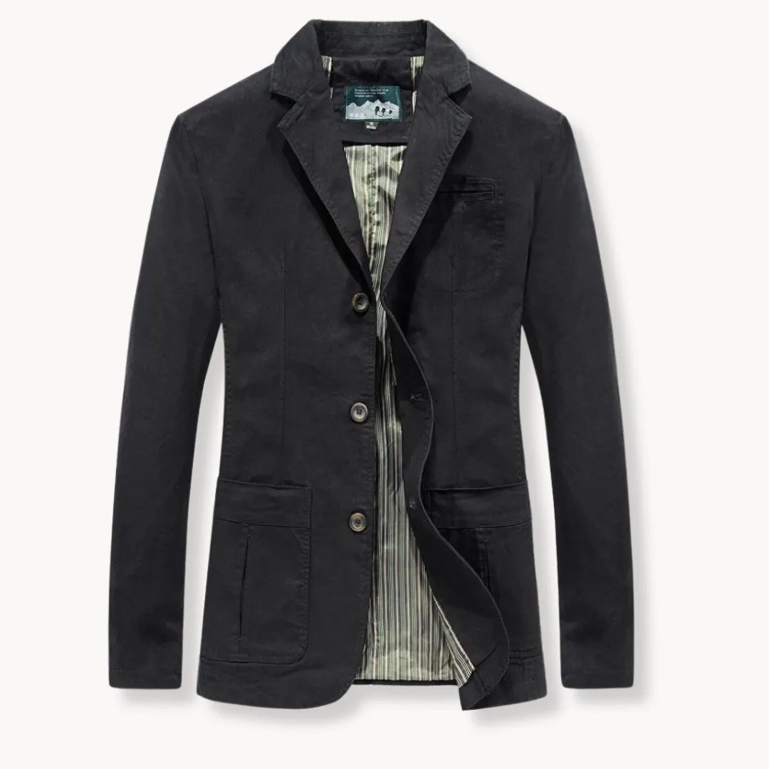 Hugo | Getailleerde blazer met reverskraag en voorzakken - Image 5