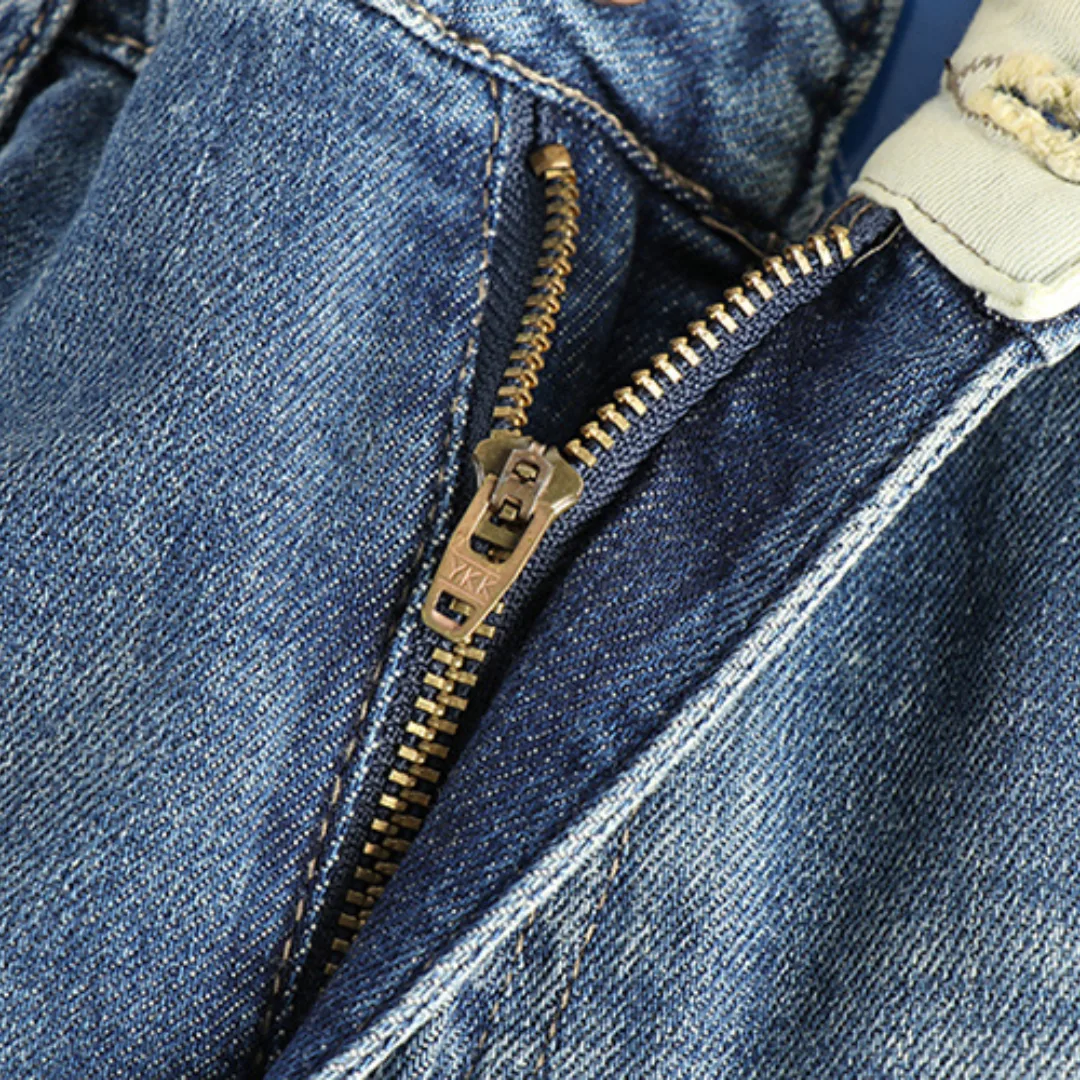 Hugo | Slim fit jeans met lichtblauwe gewassen denim - Image 3