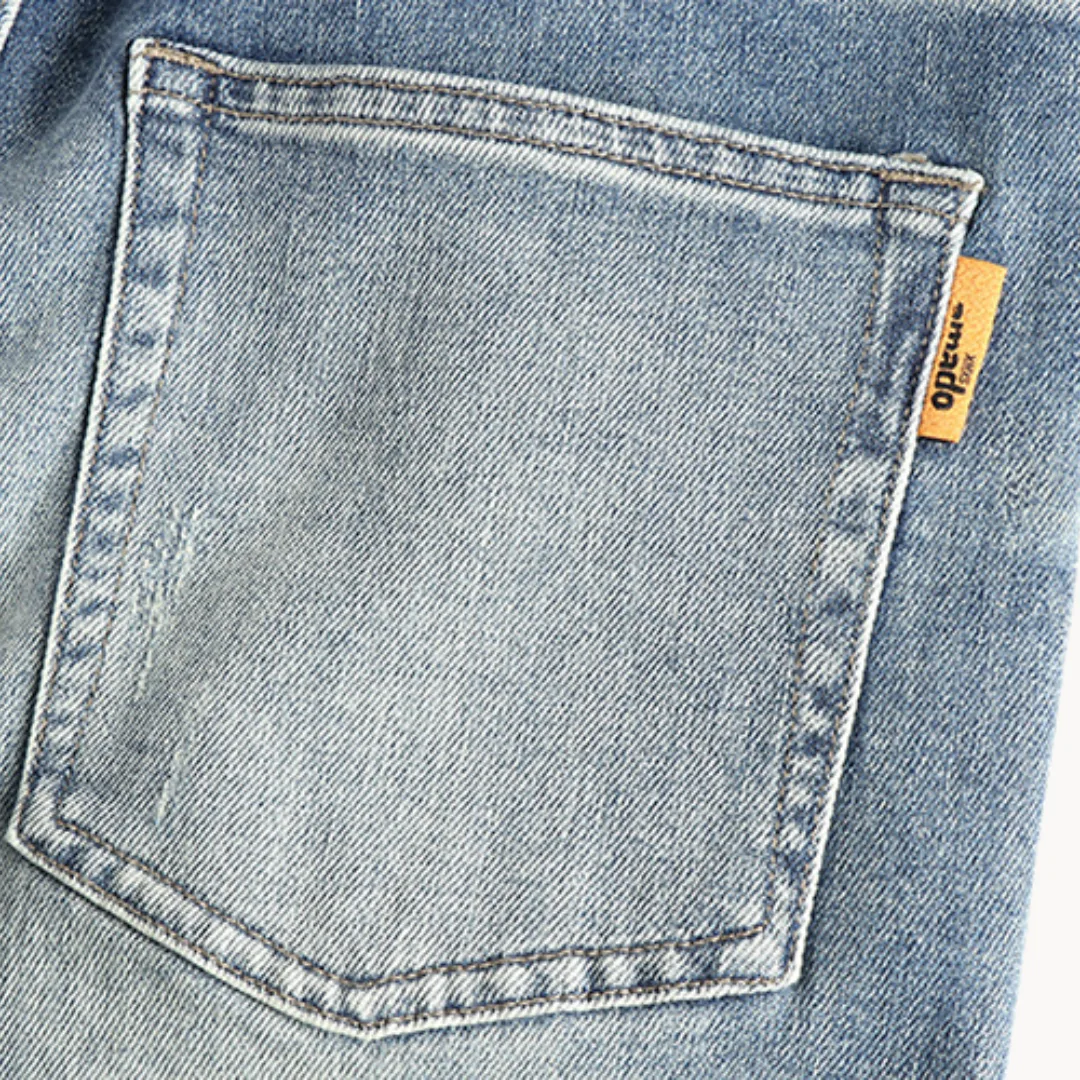 Hugo | Slim fit jeans met lichtblauwe gewassen denim - Image 6