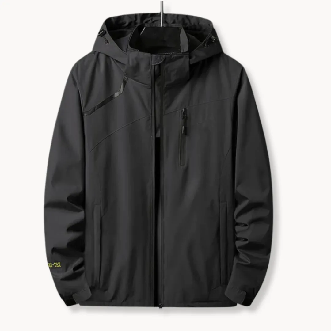 Hugo | Windbreaker jas met capuchon en borstzak met rits - Image 3