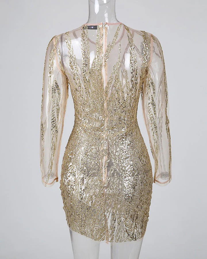 Isabel | Bodycon jurk met glitters voor vrouwen - Image 4