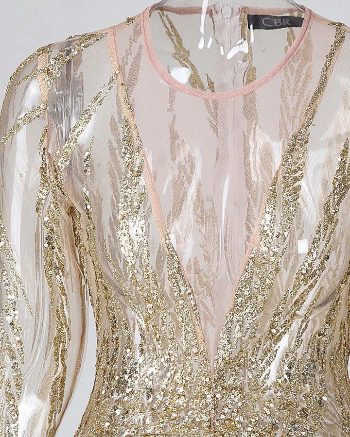 Isabel | Bodycon jurk met glitters voor vrouwen - Image 5