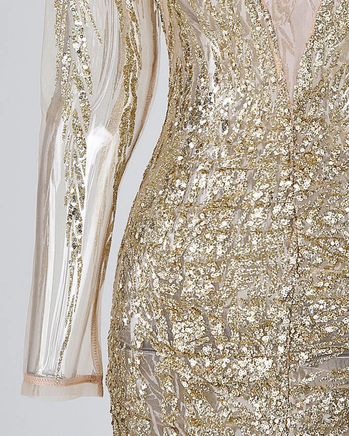 Isabel | Bodycon jurk met glitters voor vrouwen - Image 6