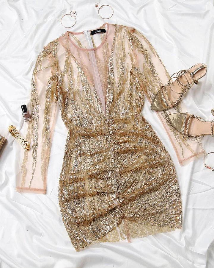 Isabel | Bodycon jurk met glitters voor vrouwen - Image 7