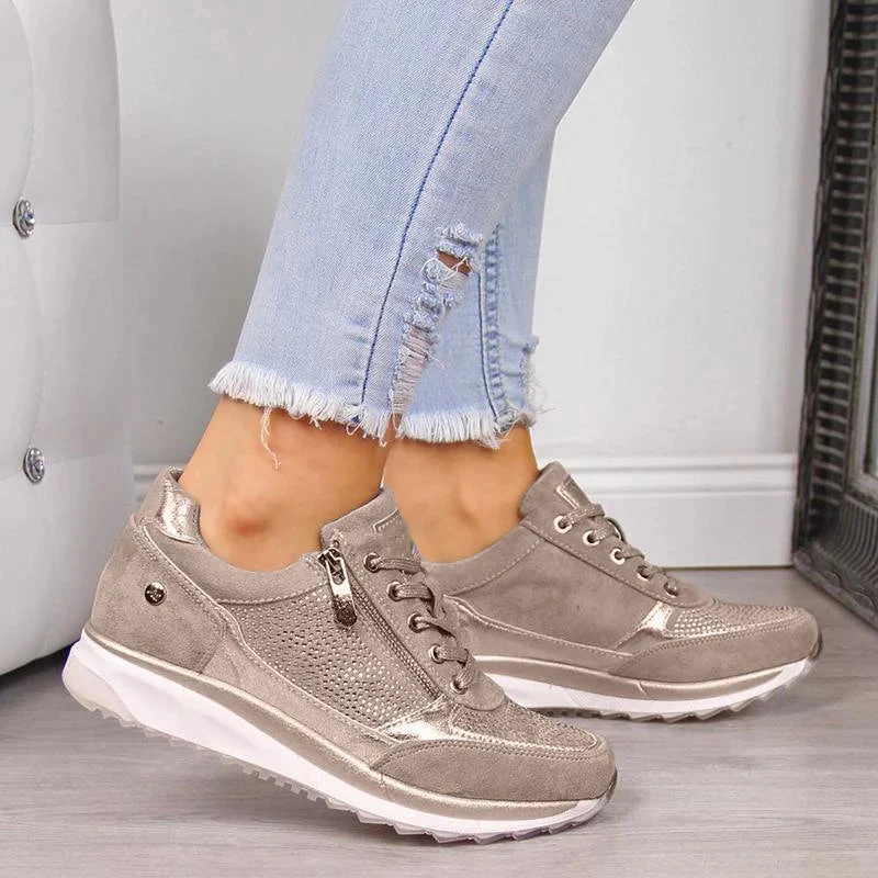 Jade | Ademend en comfortabele rits sneakers voor dames - Image 2