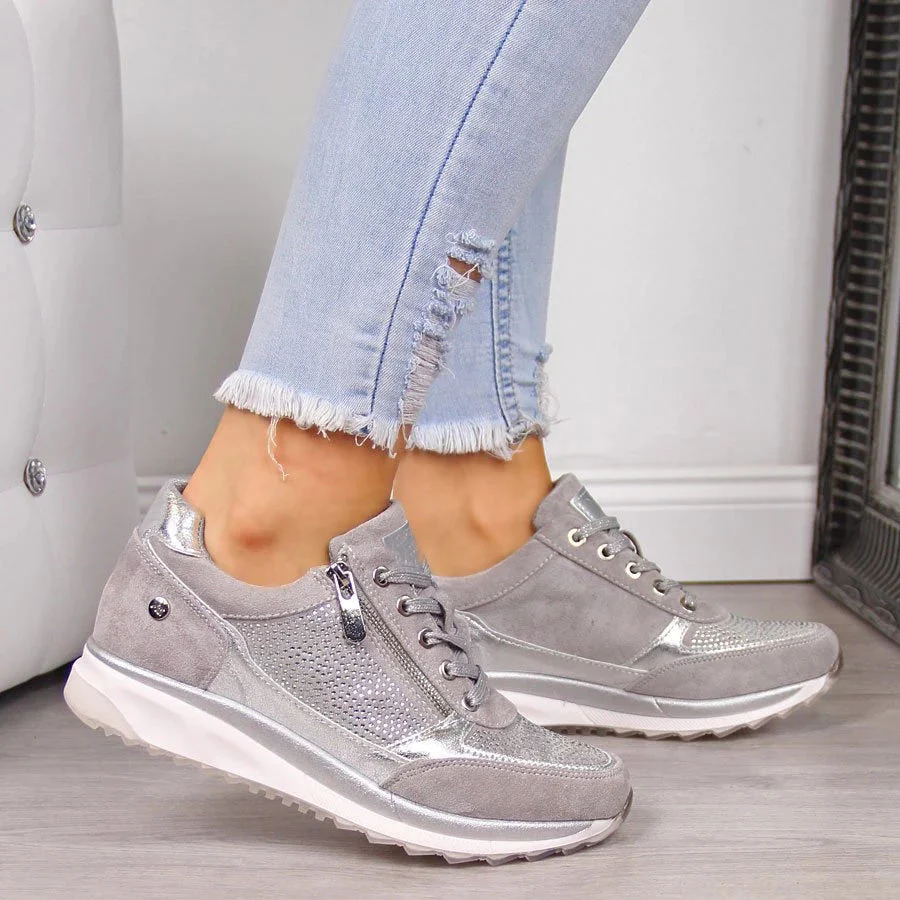 Jade | Ademend en comfortabele rits sneakers voor dames - Image 5