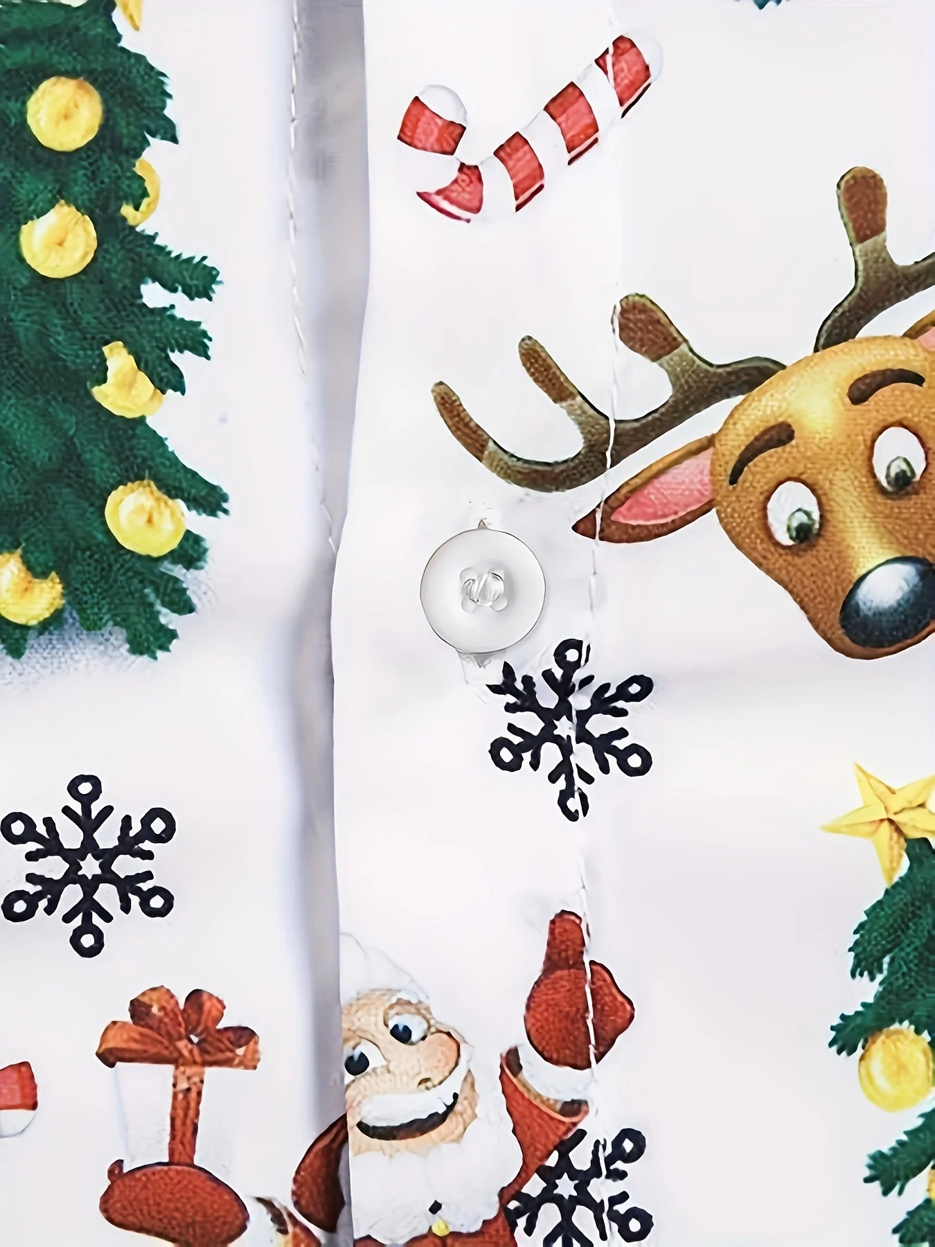 Jasper | Feestelijk kerstprint overhemd met lange mouwen - Image 5