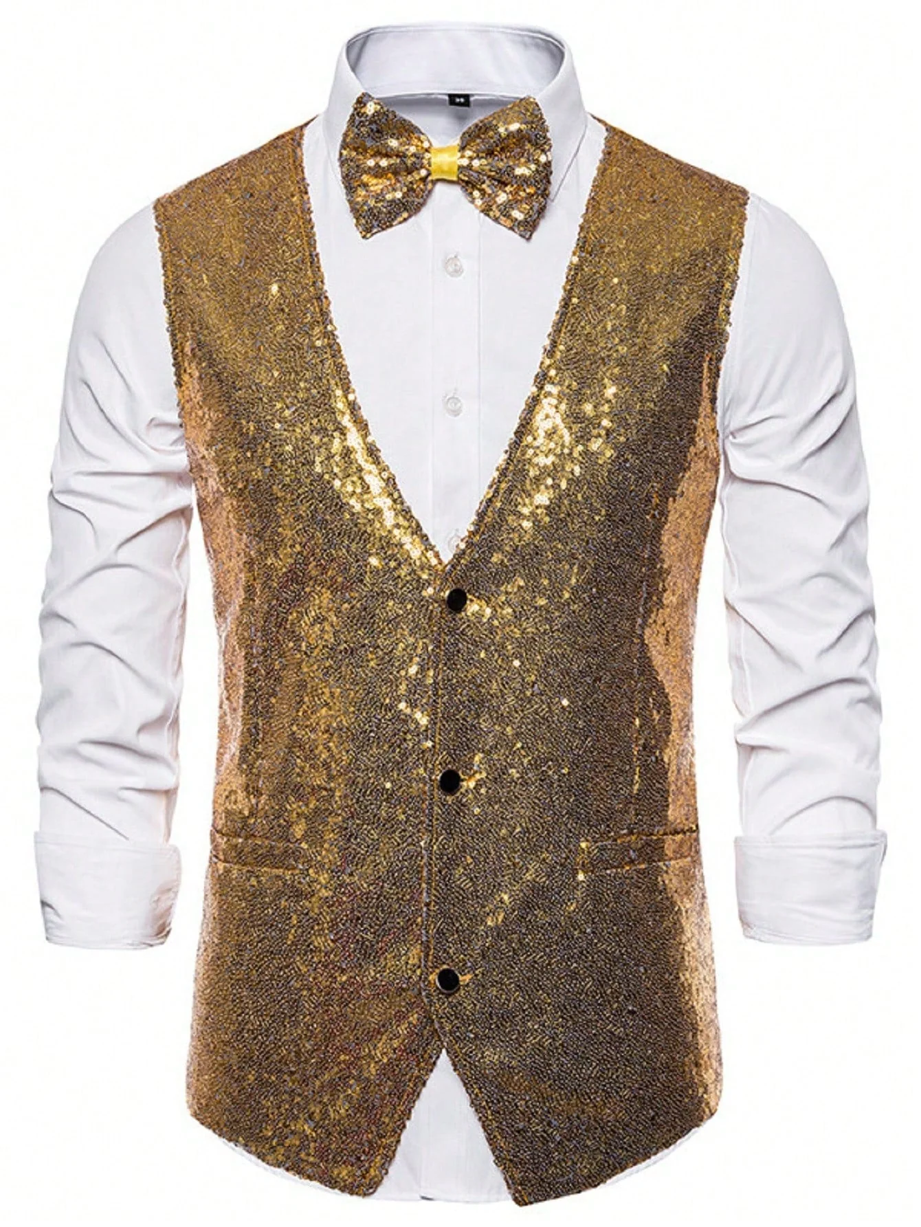 Jasper | Feestelijke gouden blazer voor heren