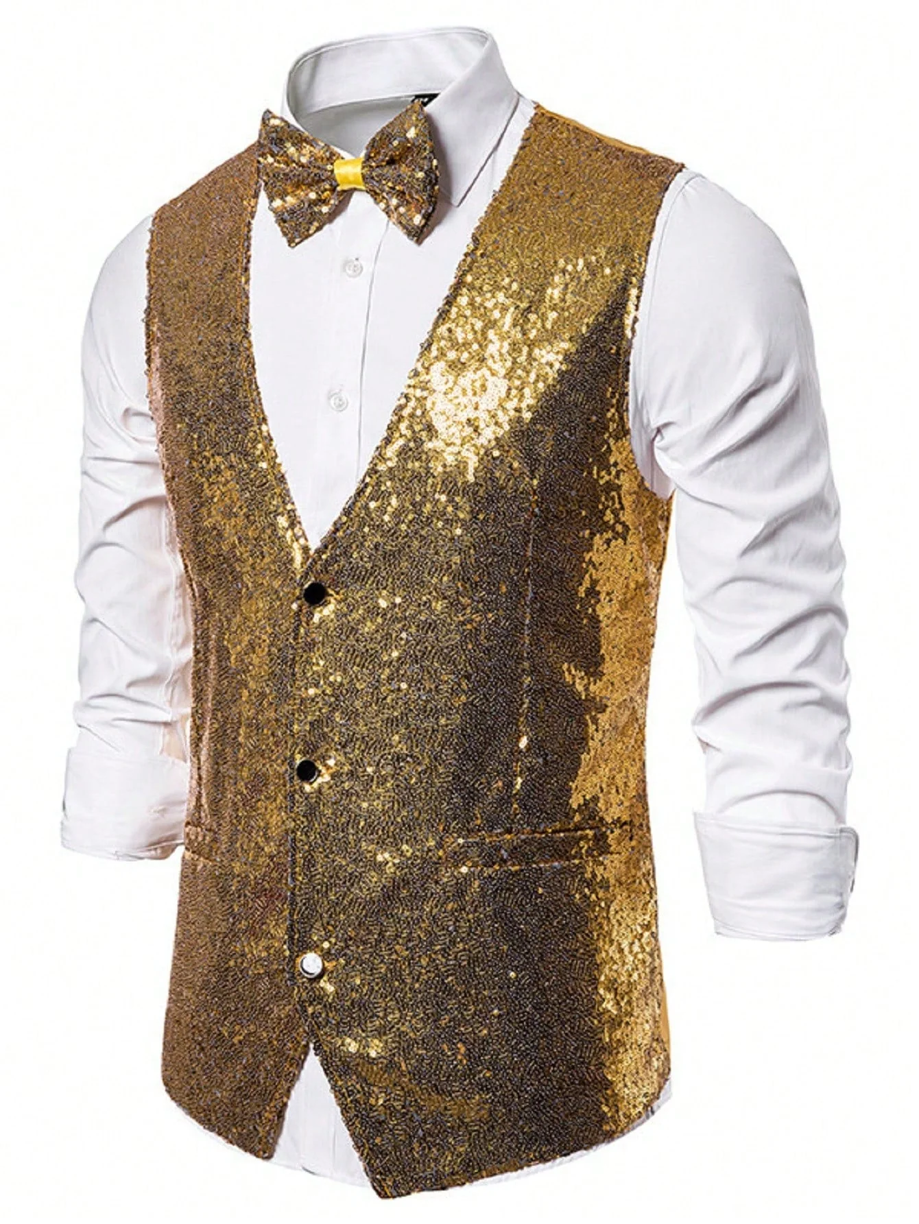 Jasper | Feestelijke gouden blazer voor heren - Image 3