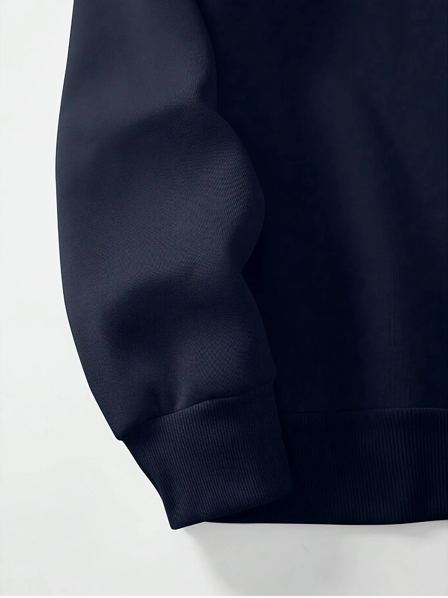 Jasper | Heren casual effen kleur kwart-rits pullover sweatshirt - Image 4