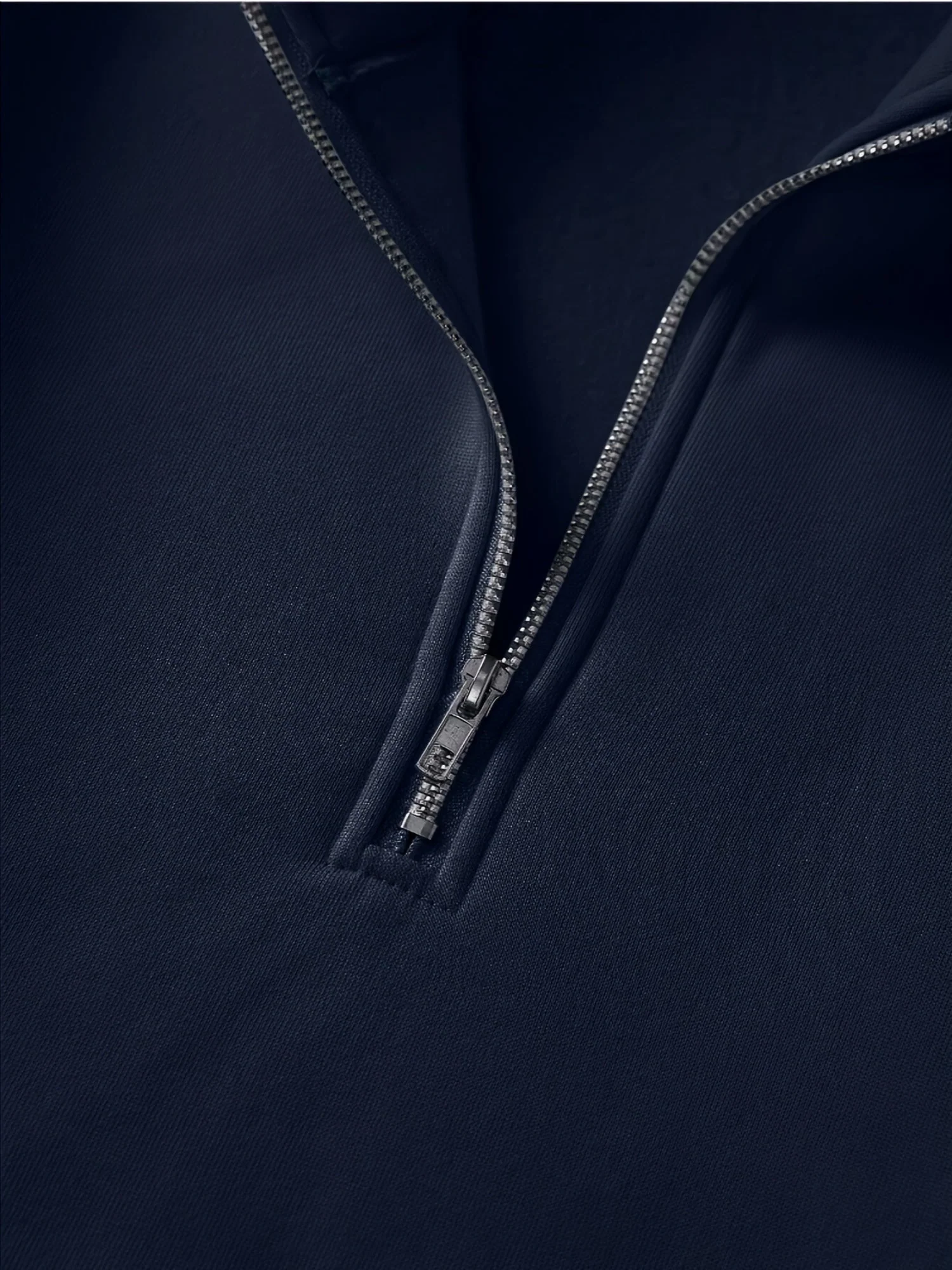 Jasper | Heren casual effen kleur kwart-rits pullover sweatshirt - Image 5