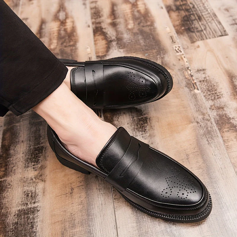 Jasper | Heren penny loaferschoenen met brogue details - Image 6
