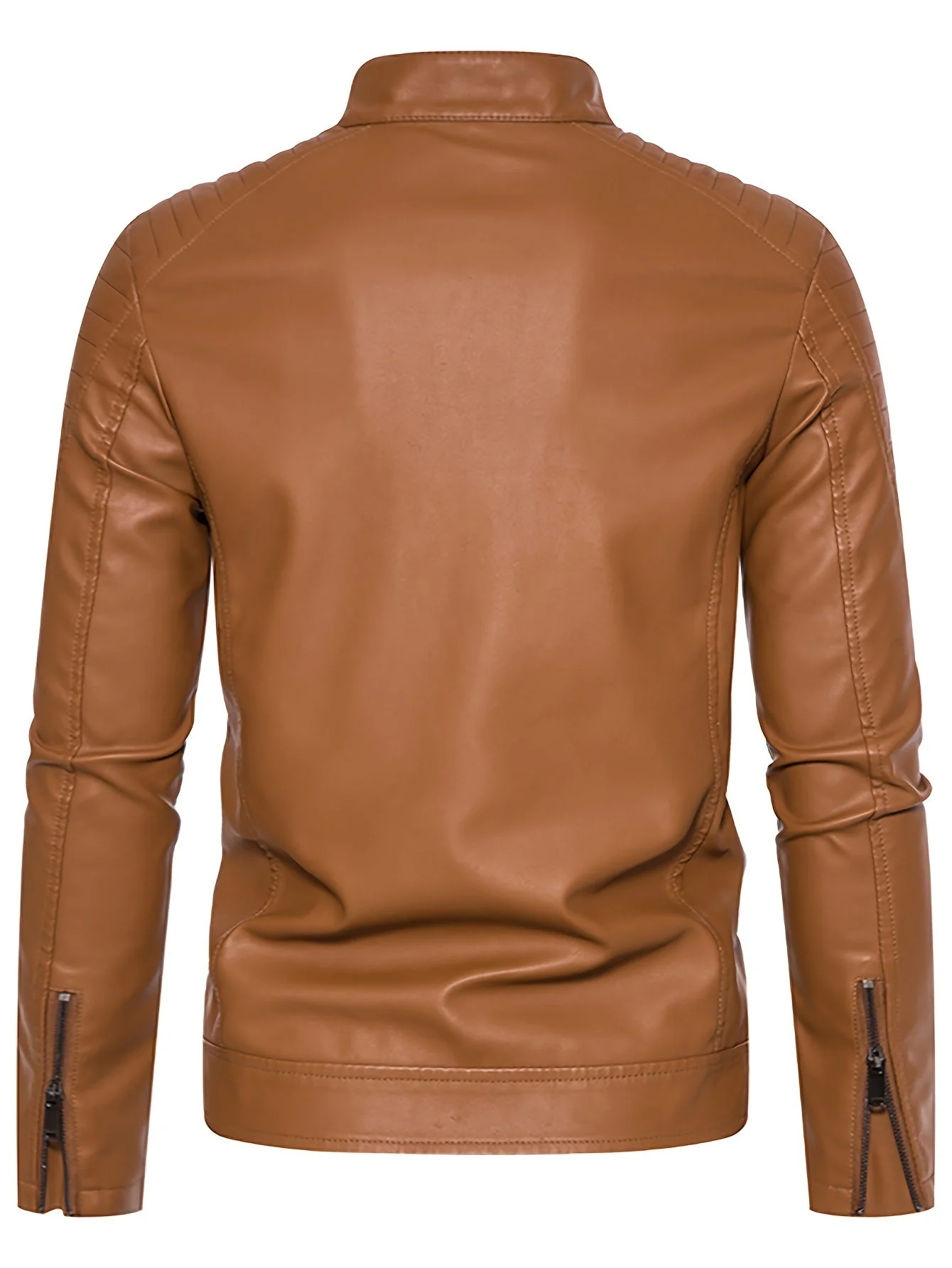 Jasper | Stoere PU leren herenjas met opstaande kraag - Image 4