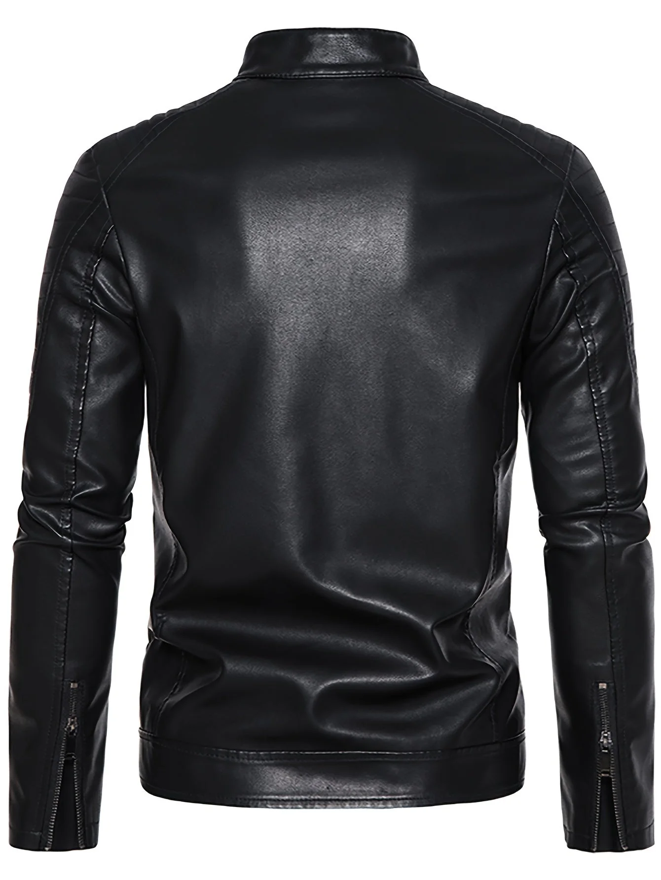 Jasper | Stoere PU leren herenjas met opstaande kraag - Image 5