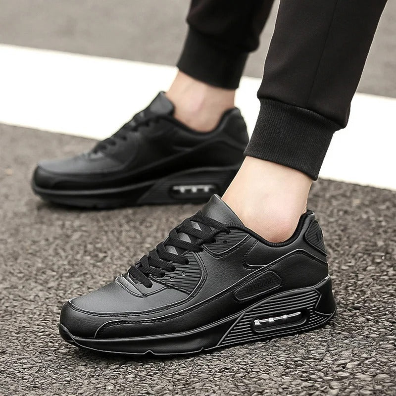 Jasper | Witte leren hoge zool herensneakers - Image 2